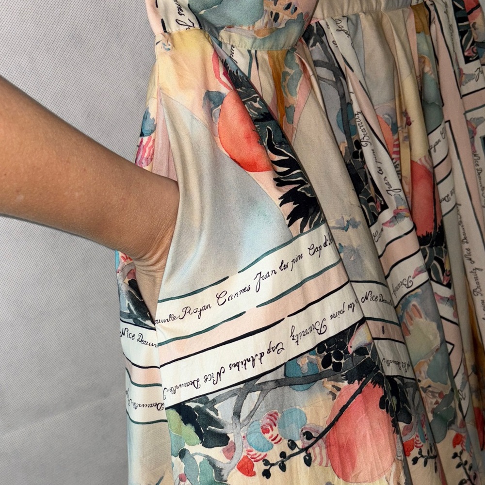 Floral Print Pleated Skirt - Picture 5 of 7